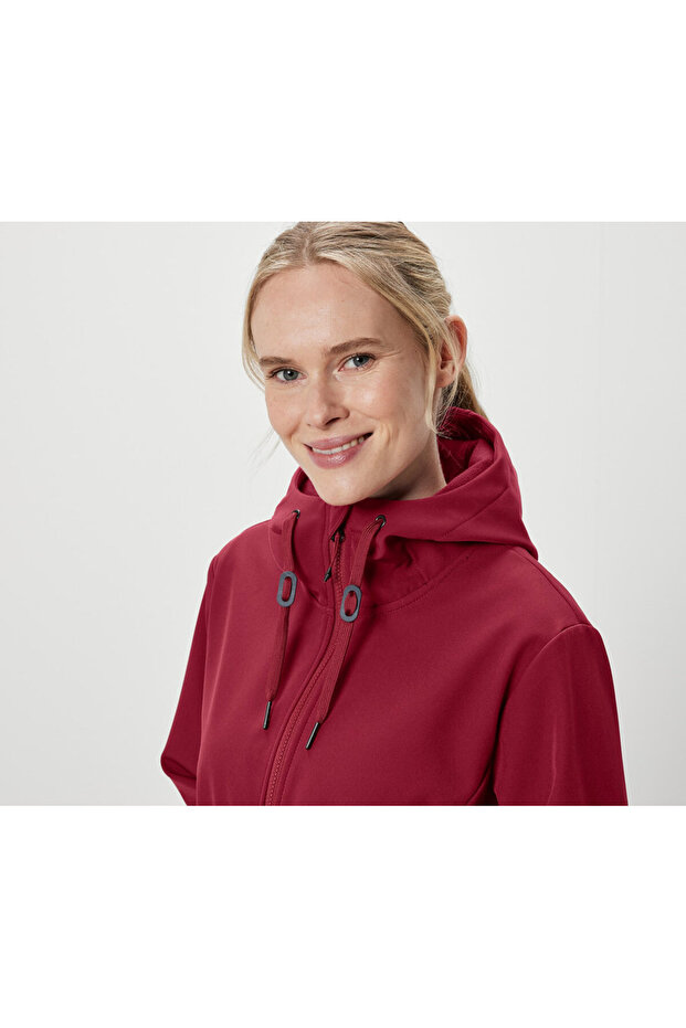 Kadın Softshell Palto, Kırmızı - 6