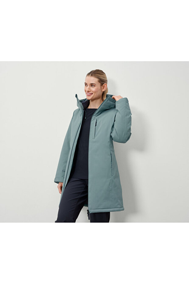 Kadın Termal Manto, Yeşil - 1