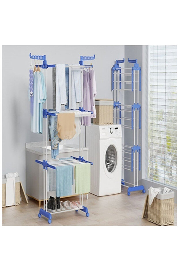 رف تجفيف ملابس متعدد الطبقات - 6