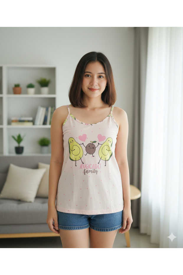 tek üşt askılı tişört - 1