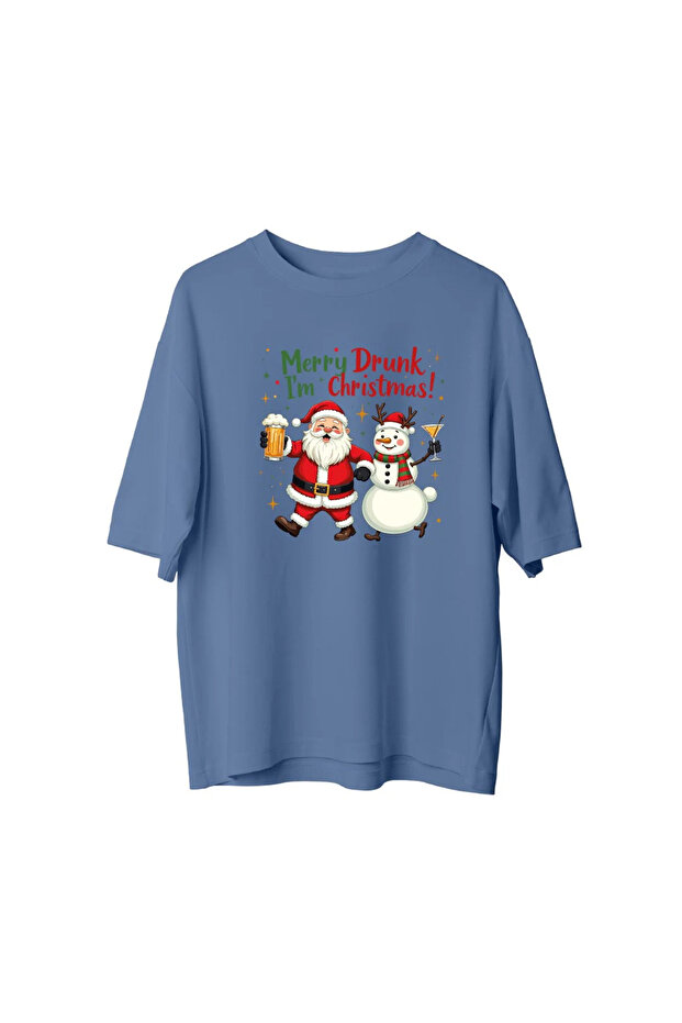 Merry Drunk I'M Christmas - Oversized T-Shirt