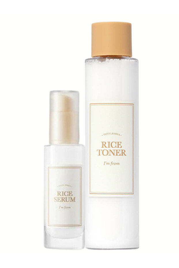 Brightening Rice Duo – I’m From Rice Toner & Serum for Even, Radiant Skin
