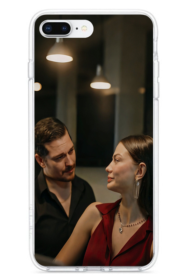 جراب سيليكون متوافق مع هاتف iPhone 7 PLUS-8 PLUS - Eşref Rüya - Eşref و أبريل مطبوع - 1