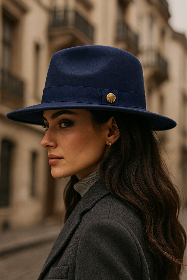 Melton Suede Fedora Women's Cowboy Panama Hat