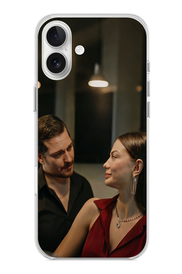 iPhone 16 Plus Compatible Eşref Rüya - Eşref and April Printed Silicone Case - 1