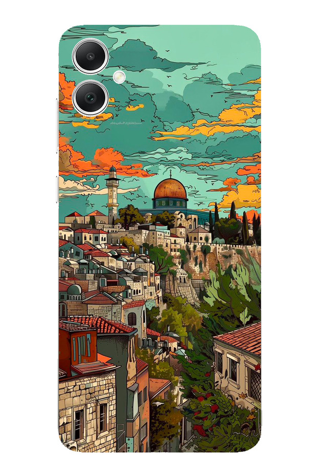 Samsung Galaxy A05 Compatible Free Palestine and Dome of the Rock Printed Silicone Case