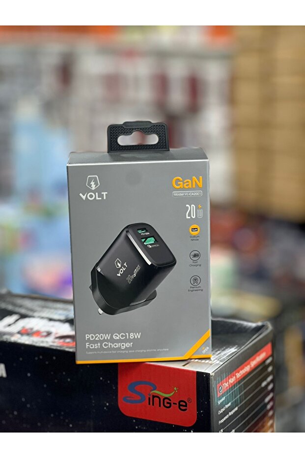 شاحن GaN سريع 20 واط (PD20W / QC18W)