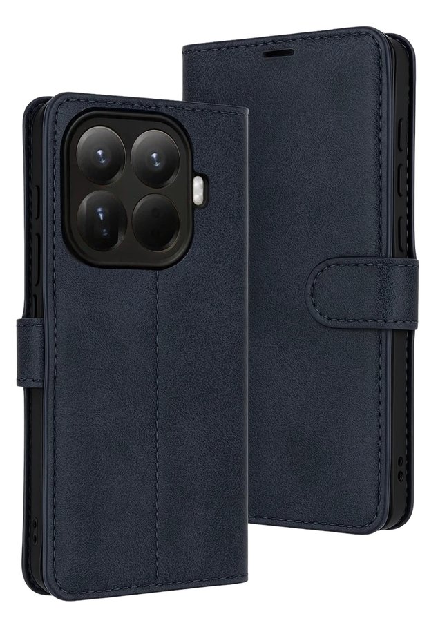 Xiaomi Mi 15t Pro Compatible Camera Protected Flip Leather Case with Stand and Card Holder