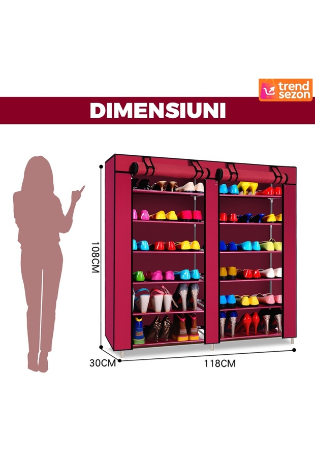 Dulap textil roșu - 6