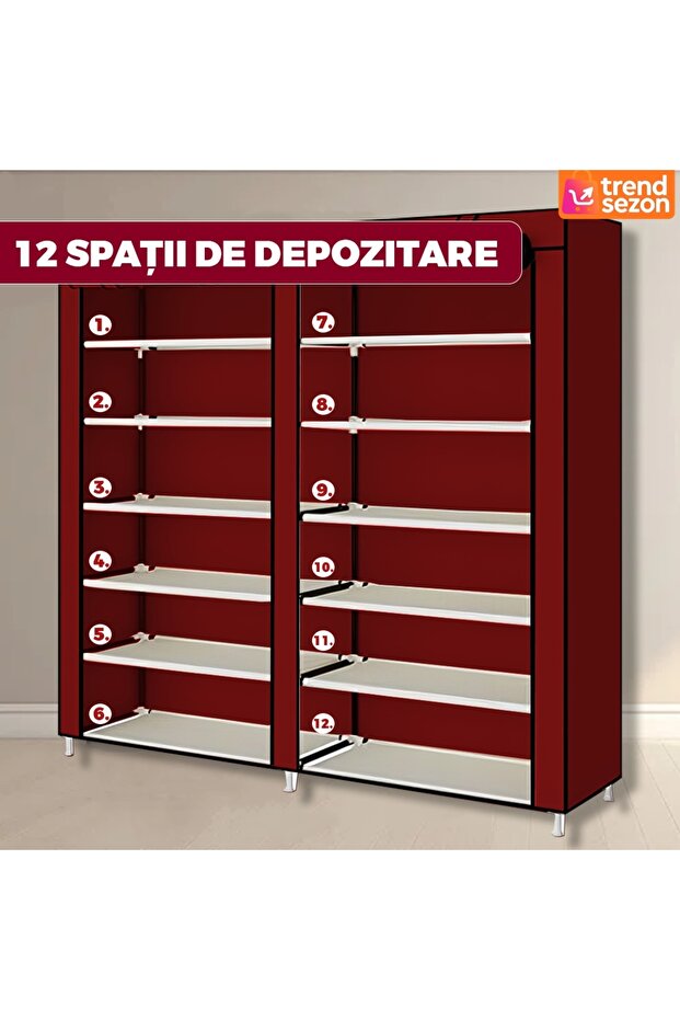 Dulap textil roșu - 4