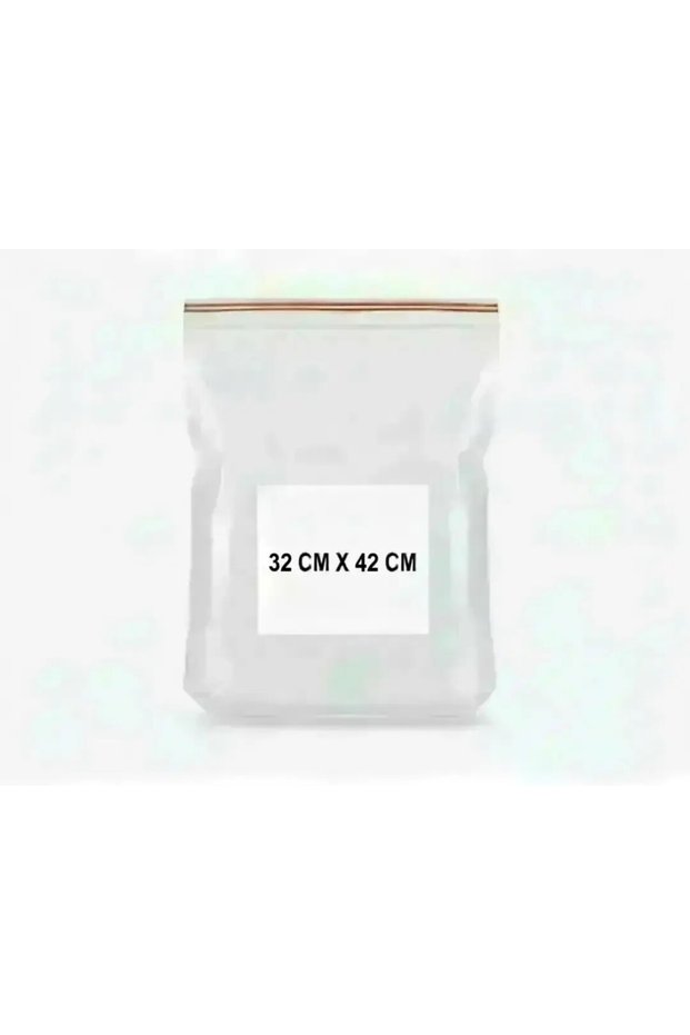 Canpaambalajmarketing 32 cm X 42 cm Ziplock Bags & Ziplock Bags & Refrigerator Bags (100 Pcs)
