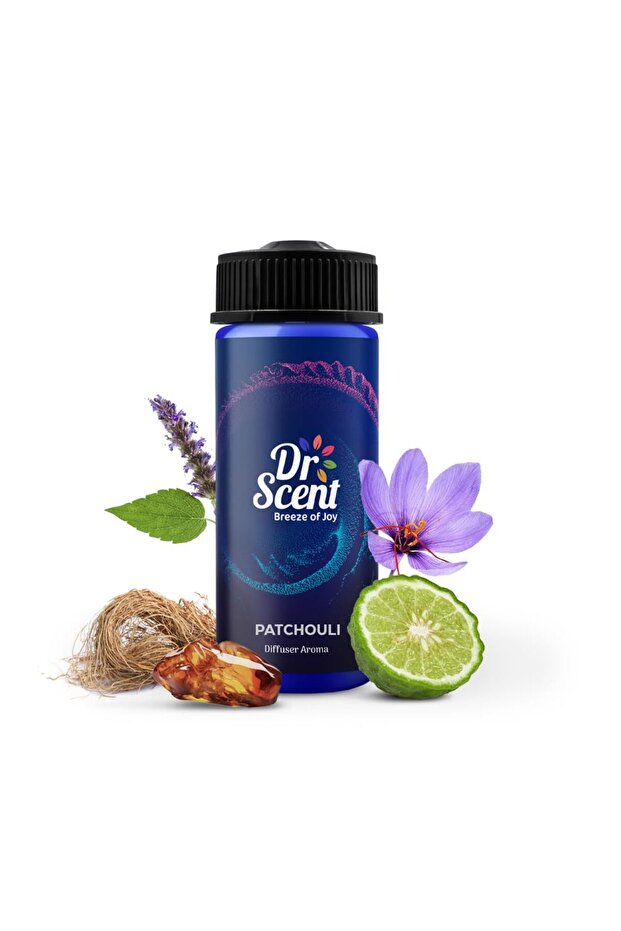 Diffuser Aroma Patchouli - Notes Roses & Lemon Ending With Musk Smell (170ml)