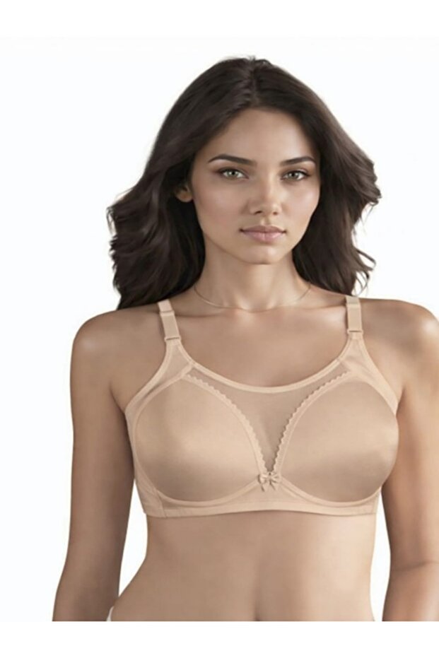 Women's Tulle Detail Unwired Unpaddded Bra