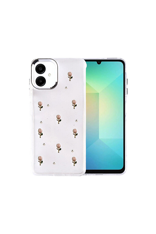 غطاء جالاكسي A07 4G بنمط الفيونكة - نمط 6 - 1