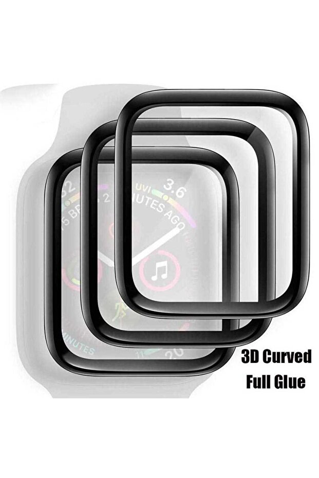 واقي شاشة زجاجي لاصق بالكامل ثلاثي الأبعاد مقاس 38 ملم من CPPL - أسود - 6