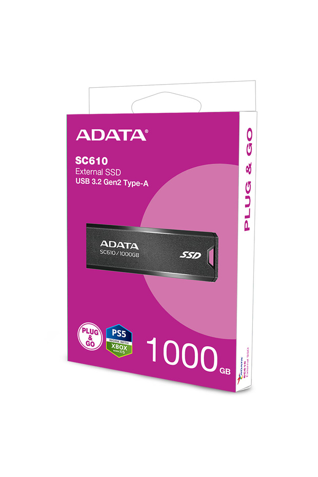 SSD extern ADATA SC610, 1TB, USB 3.1 - 3