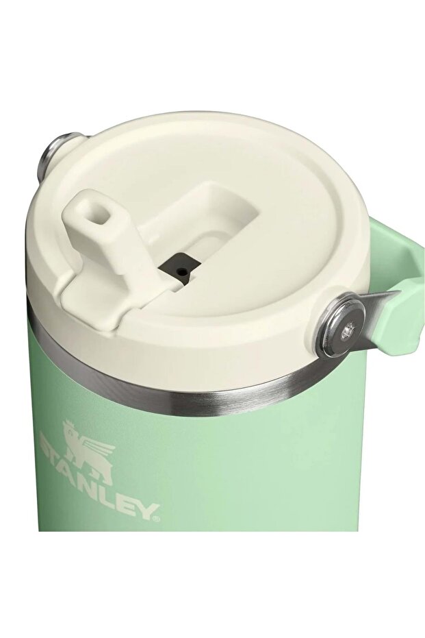 The Iceflow Flip Straw Thermos Cup with Straw 0.89 Lt Flask Green - 3