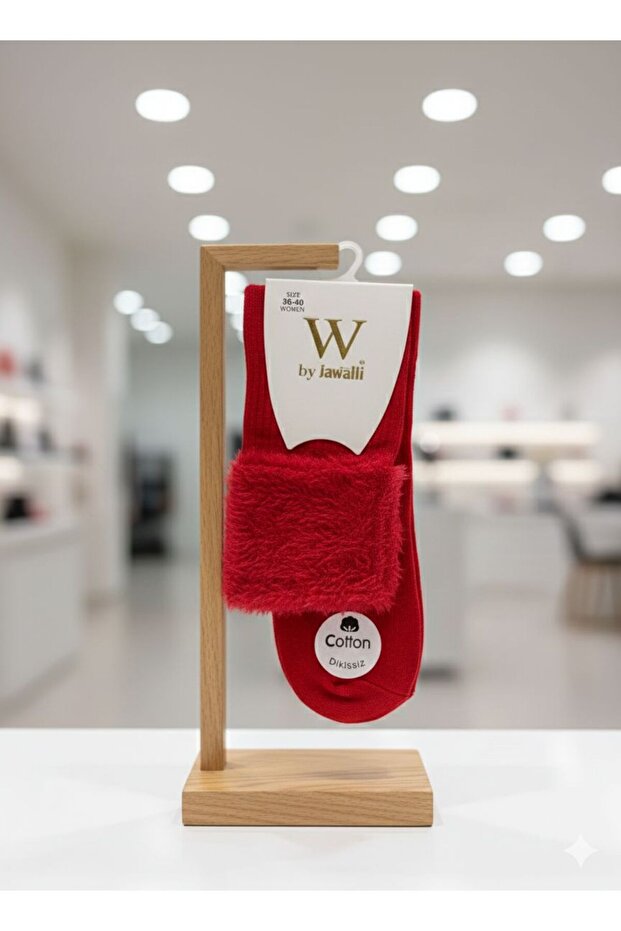 Red Tasseled Women's Socks | New Year's Special Socks 80% Cotton