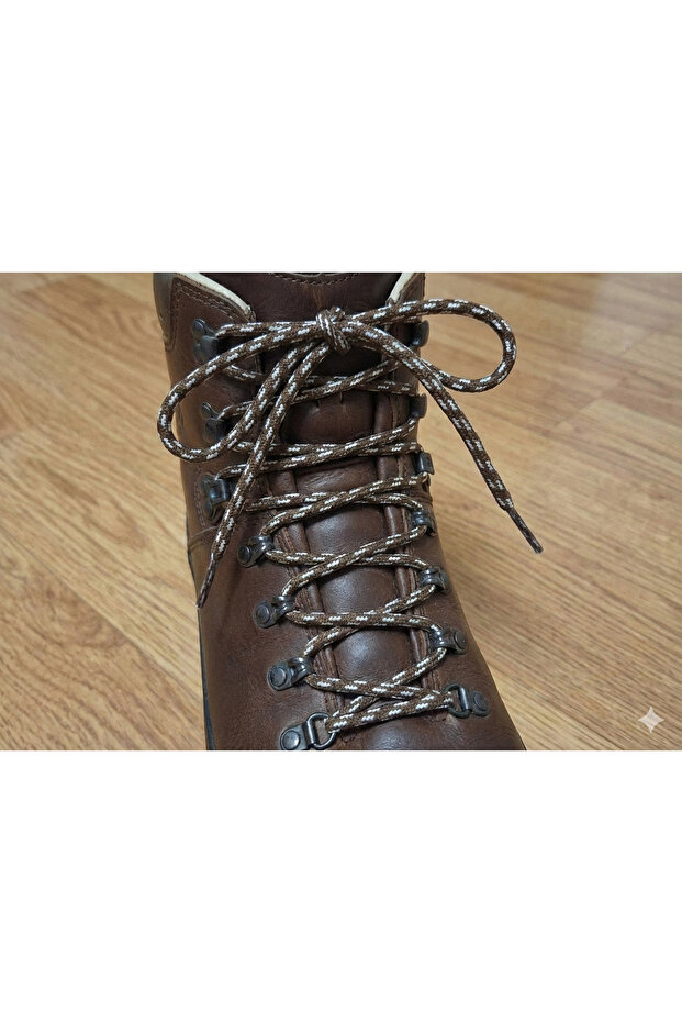 170 cm Boot Laces Black and White Patterned Outdoor Mountaineering Laces 1 Pair Tactical Boot Laces