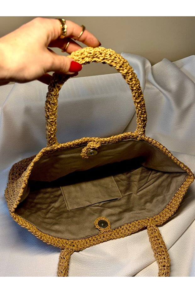 Örme Tarçın Çanta - 3