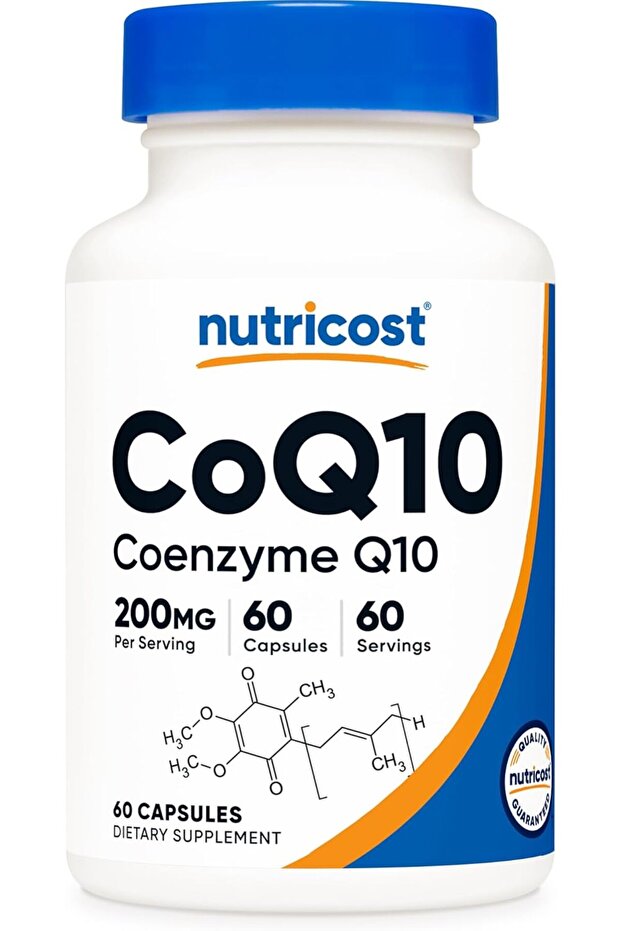 CoQ10 200mg, 60 Vegetarian Capsules, 60 Servings - High Absorption, Vegetarian, Non-GMO, Coenzyme Q10
