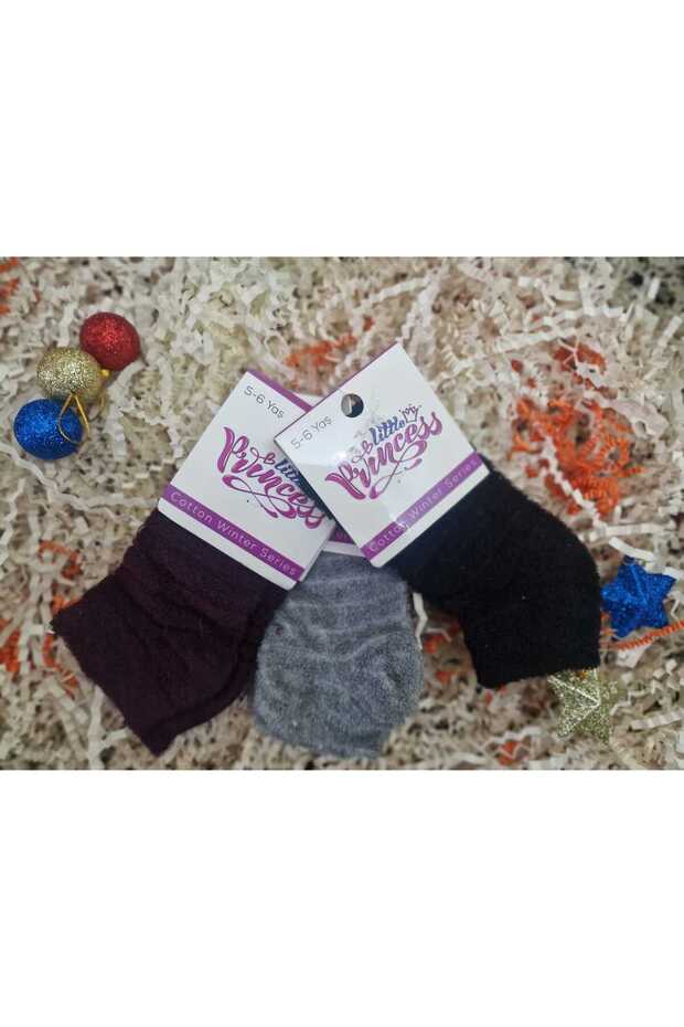 3' Towel Girl's Socks