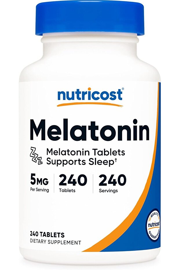 Melatonin 5mg, 240 Tablets - 5mg Per Serving, Non-GMO, Gluten Free