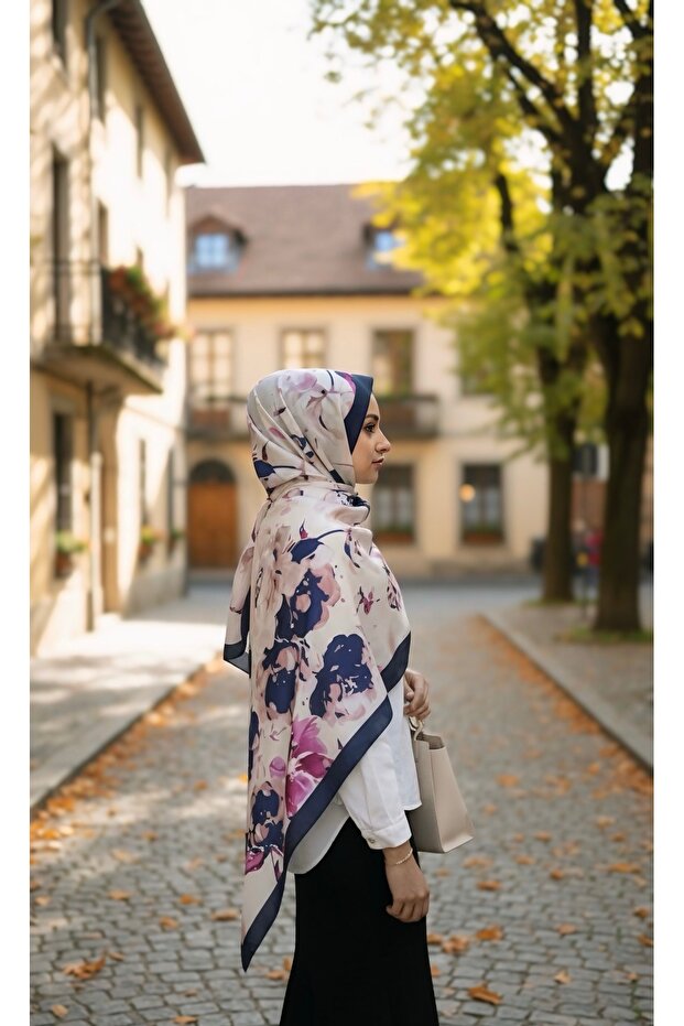 Desenli Pamuklu Soft Şal