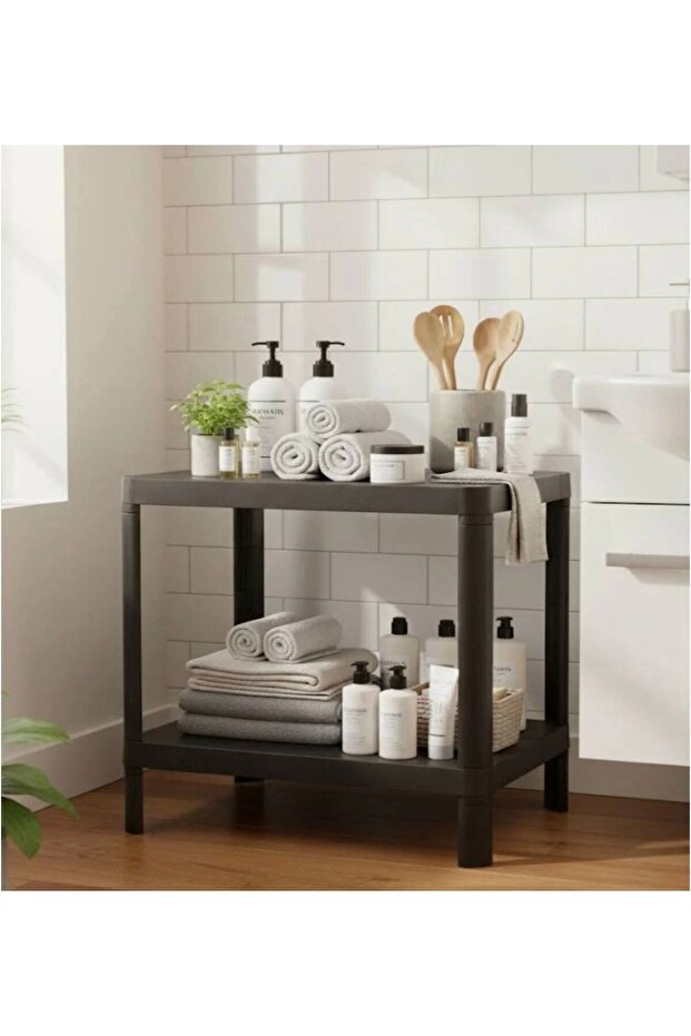 2 Katlı Banyo Mutfak Rafı - 5