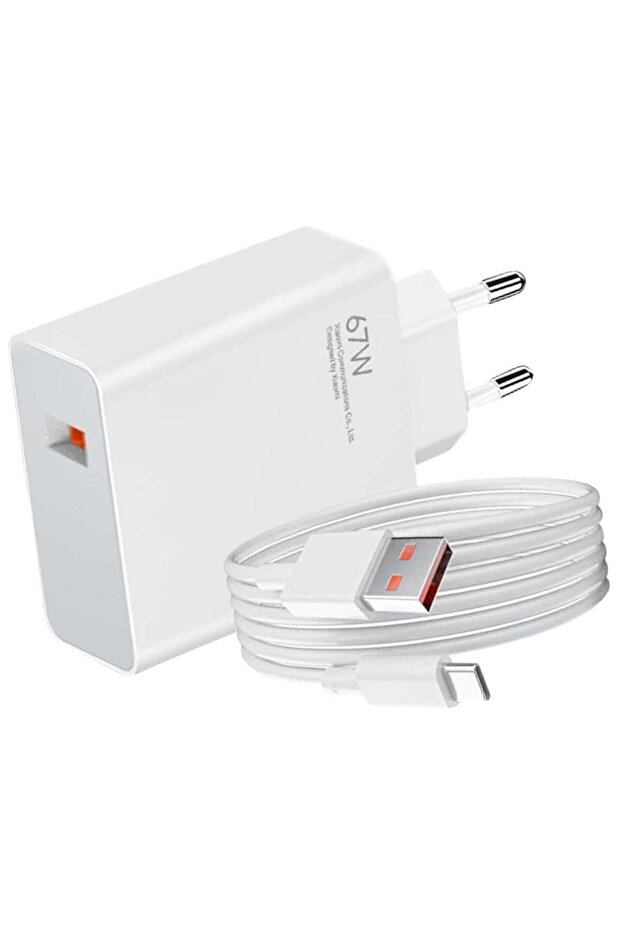 MUNTAQI Original Xiaomi 67W USB Wall Charger – Includes USB to USB-C Cable, Fast Charging for Phon