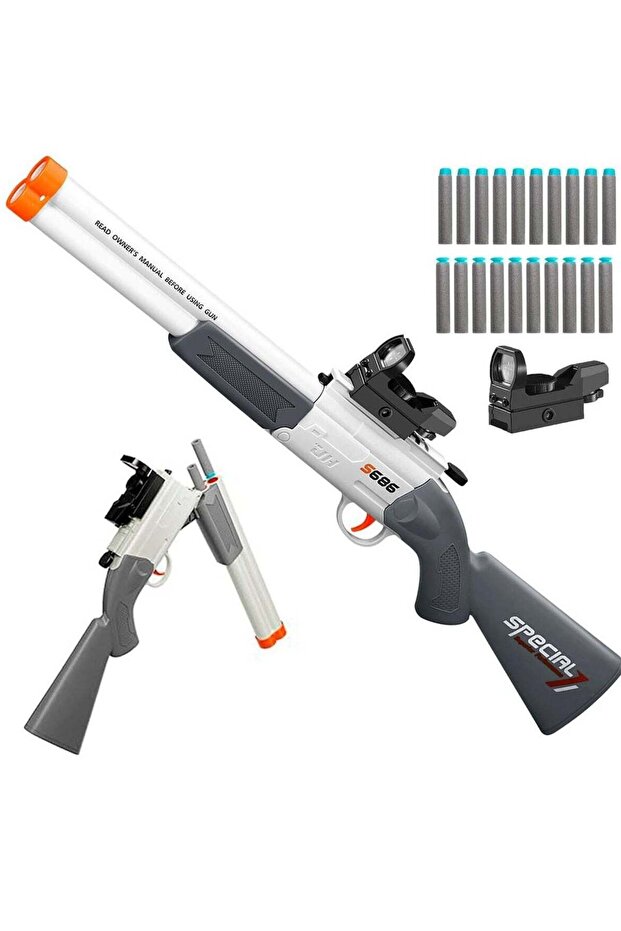 Soft Bullet Toy Gun with Shell Ejection – Foam Dart Blaster Pistol for Kids