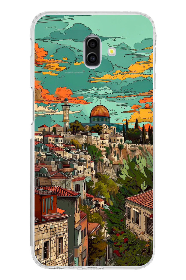 Samsung Galaxy J6 Plus Compatible Free Palestine and Dome of the Rock Printed Silicone Case