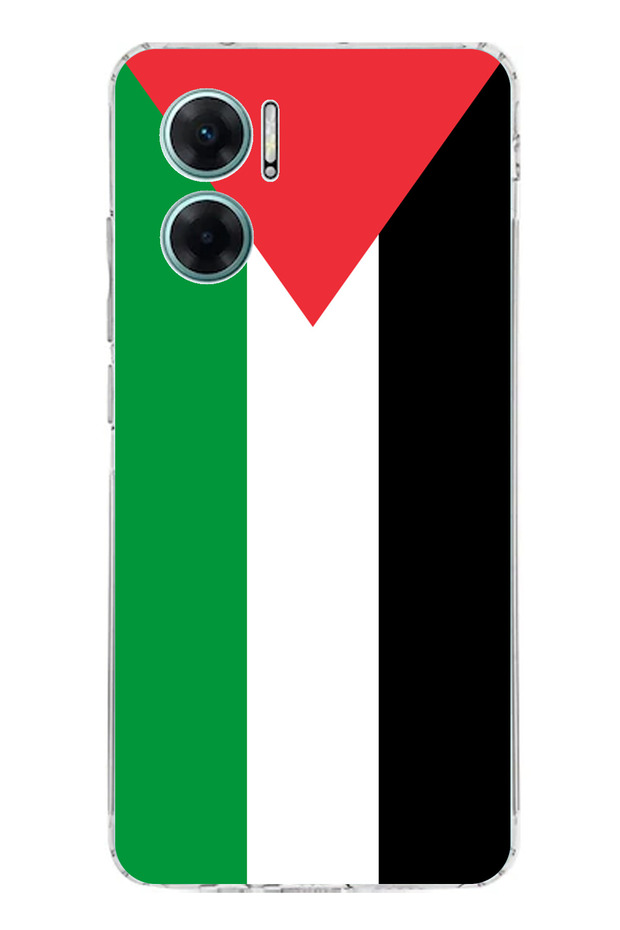 Redmi Note 11E Compatible Palestine Flag Printed Silicone Case - 1