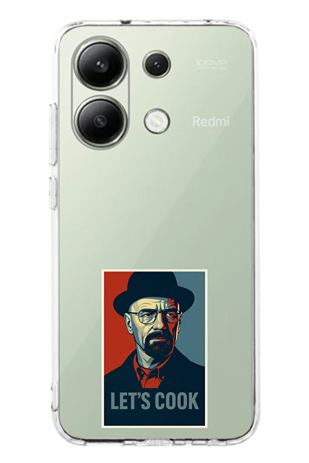 حافظة سيليكون متوافقة مع هاتف Redmi Note 13 4G Lets Cook Banner مطبوع - 1