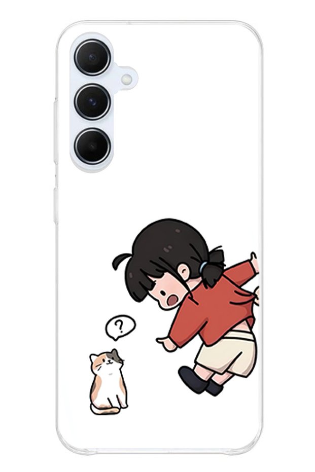 Samsung Galaxy A55 Compatible Forced to Pull Apart Lover - Couple Combination Printed Silicone Case