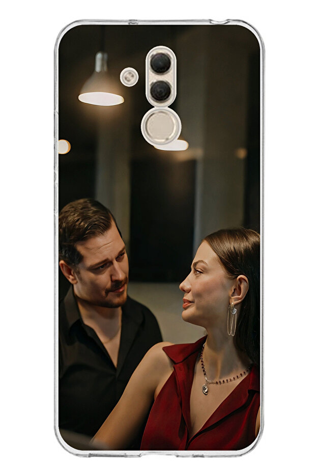 حافظة سيليكون متوافقة مع هاتف Huawei Mate 20 Lite - Eşref وNisan مطبوع - 1