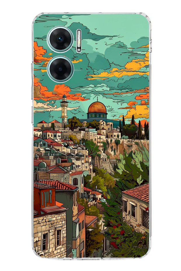 Redmi Note 11E Compatible Free Palestine and Dome of the Rock Printed Silicone Case