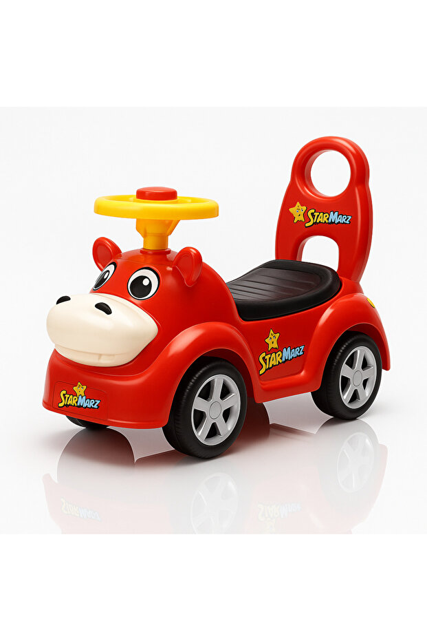 Premium Animal Ride-On Car, Foot-to-Floor Push Car with Backrest (1–5Y)