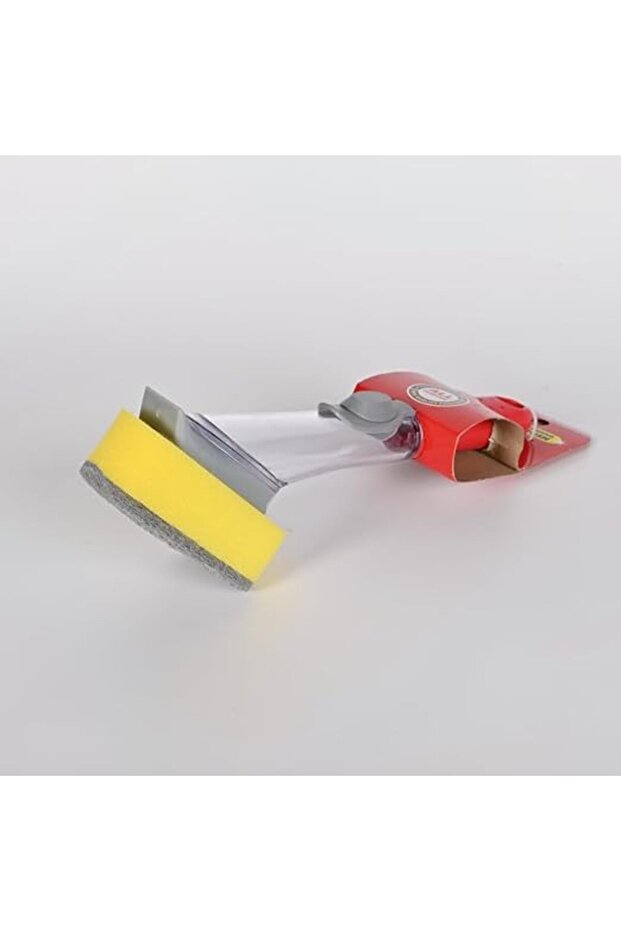 إسفنجة تنظيف المطبخ بمقبض بلاستيكي طويل - 2