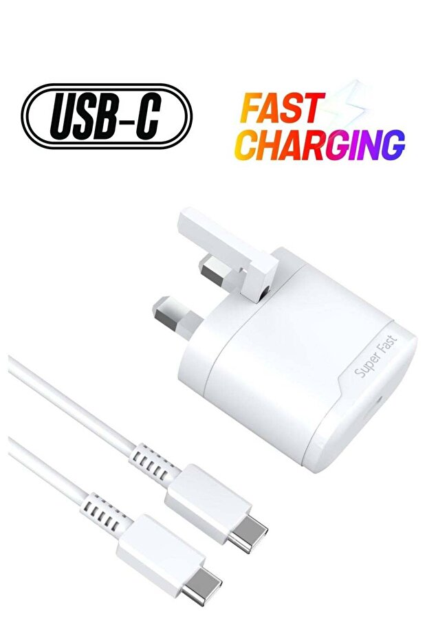 MUNTAQI Fast USB-C Charger Plug and Cable for Samsung Galaxy S24/S23/S22/S21/S20 and A-Series Models