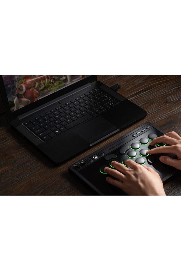 8Bitdo - وحدة تحكم ألعاب أركيد لأجهزة Xbox/PC - أسود/ألعاب كلاسيكية - 7