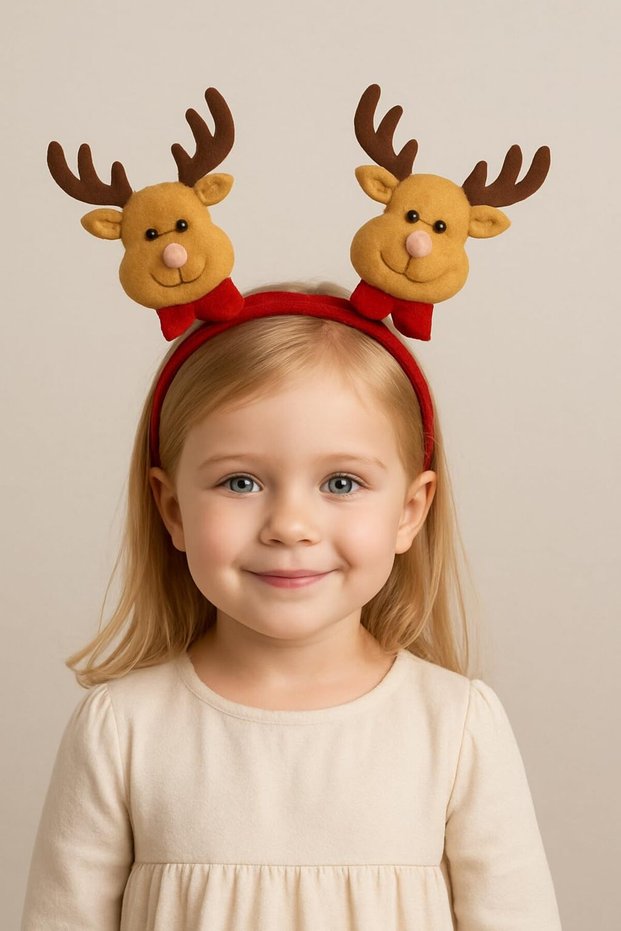 New year's ornament girl child christmas bear figured new year's crown