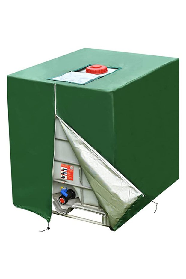 zipper green 210D waterproof dust cover rainwater tank Oxford cloth UV protection cover garden box c