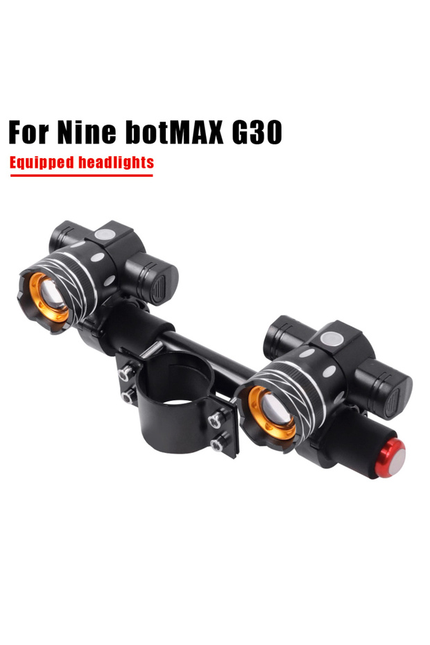 For Max G30 LED Headlight For M365 /Pro Electric Scooter Zoomable 1200mAh Battery USB Rechargeable