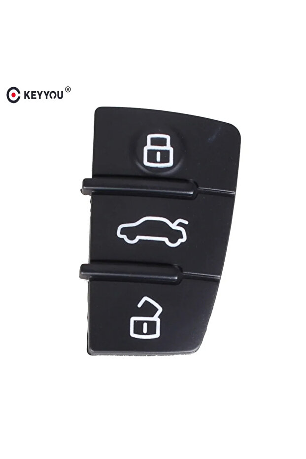 KEYYOU 3 Button Pad Remote Key Pad Shell Fob For Audi A3 A4 A5 A6 A8 Q5 Q7 TT S LINE RS Ca...