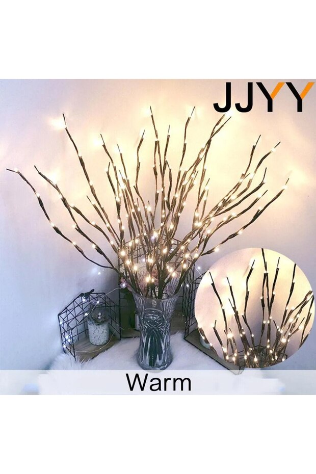 Warm New 2024 Creative Willow Twig Branch Lights 20 LEDs Christmas Decoration for Home Noel Kerst Xm