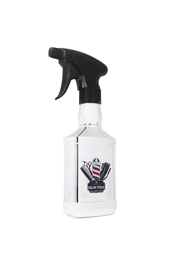 silver300ml 300ML Spray Bottle Salon Haircut Fine Mist Empty Watering can Barber Refillable Bottles