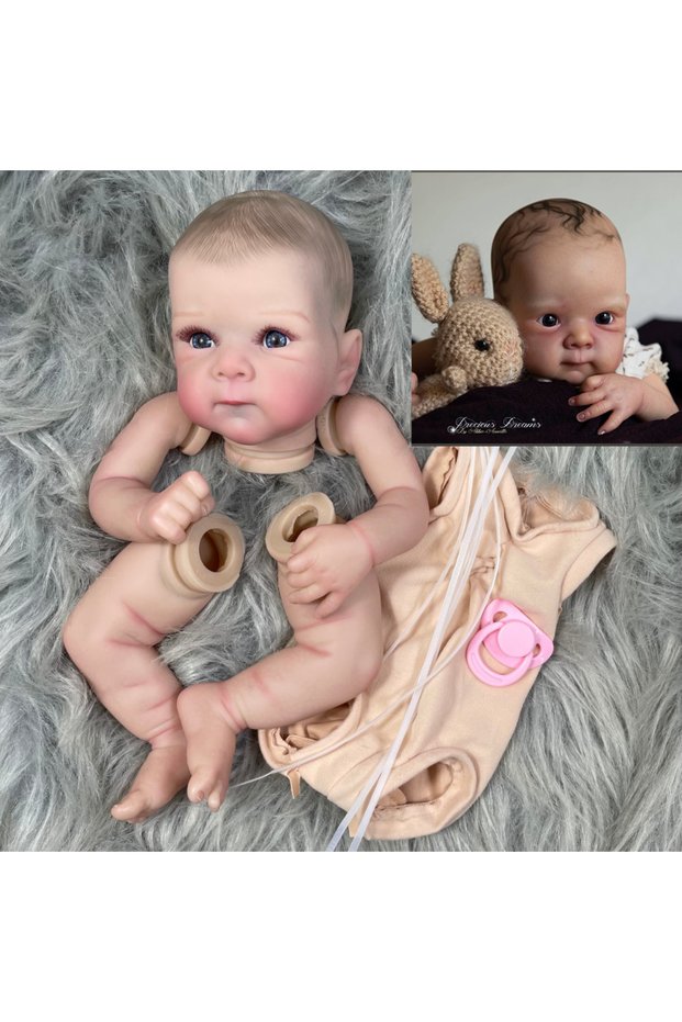 With Cloth Body Painted Kit 18 inches Already Painted Bebe Bettie Doll Kits Vinyl Reborn Doll Unasse