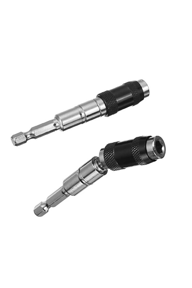 Silver 1/4 "Hex Magnetic Ring Screwdriver Bits Drill Hand Tools Drill Bit Extension Rod Quick Change