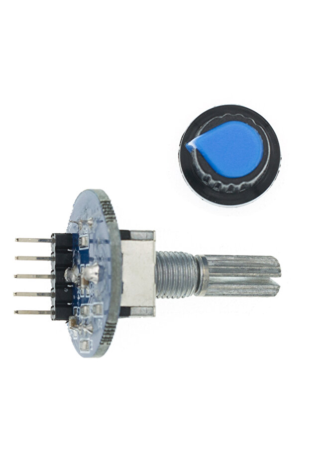 Rotary Encoder Module Brick Sensor Development Round Audio Rotating Potentiometer Knob Cap EC11 - 6